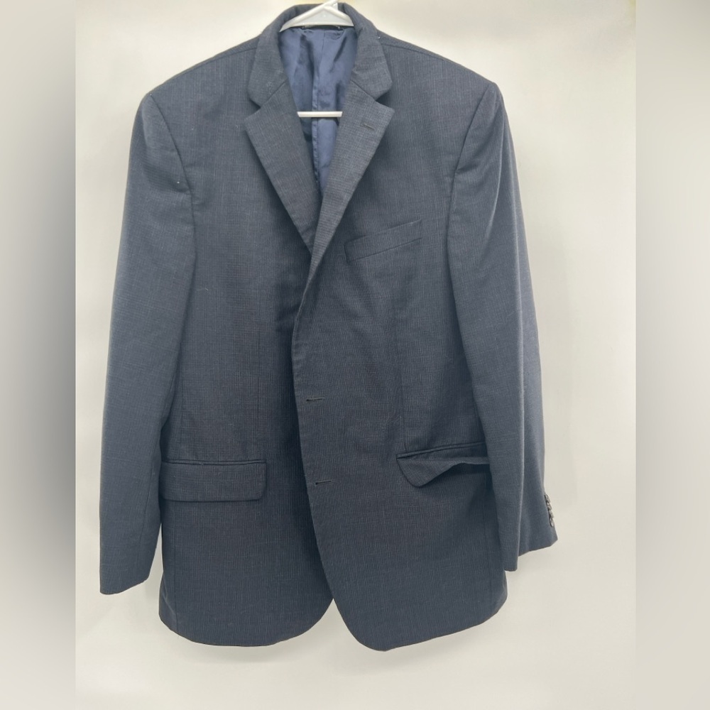 Jack Victor Frank Stella grey suit coat jacket size 44L